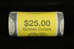 $25 Roll of Sacagawea US Dollar Coins