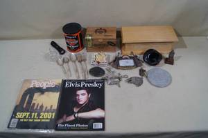 Assorted Trinket Boxes and Collectibles - Belt Buckles