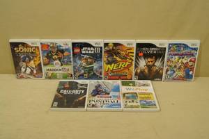 Wii Video Games - Sonic, Fortune Street, Star Wars