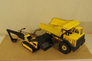 2 Pressed Steel Tonka Toys - Dump Truck, Loader