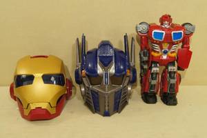 2 Wearable Superhero Helmets, Large Transformer