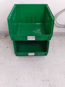Set of 2 Large Stacking Part Bin St...