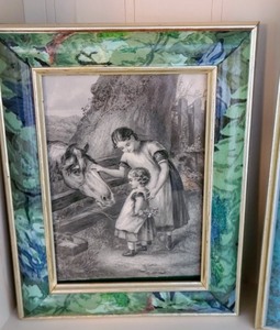 lot 14 image: Variety of Framed Vintage Prints