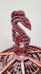 lot 35 image: Amazing and Intricately Made Wooden Bird Cage