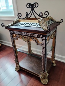 lot 39 image: Unique Asian Inspired Table Top Display Cabinet
