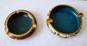 lot 53 image: Two Cloisonn Ashtrays