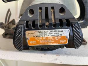 lot 165 image: Craftsman 7 Inch Commercial Circular Saw
