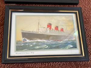 lot 170 image: 2 Nautical Framed Art Pieces Printed In England