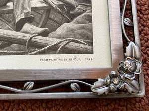 lot 171 image:  A Helping Hand Framed Art Printed From a 1849 Painting By Renoulf