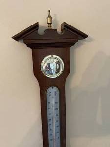 lot 179 image: Jason Empire Wall Mount Thermostat  Barometer