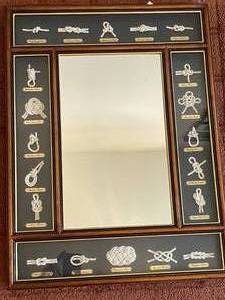lot 188 image: Knot Display Wall Mount Mirror