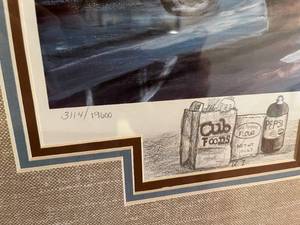lot 192 image: Ken Zylla Reflections of Mainstreet Framed Art  Numbered 3114 of 19600
