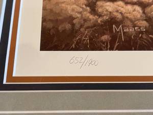 lot 209 image: Autumn Haven - Wood ducks Framed Art By David A. Maass Numbered 652 Of 1900