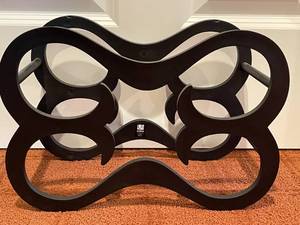lot 271 image: 2 Stackable 4 Bottle Wine Racks By Umbra