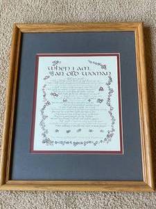 lot 279 image: When Im An Old Man  Woman Framed Art Pieces By Elizabeth Lucas
