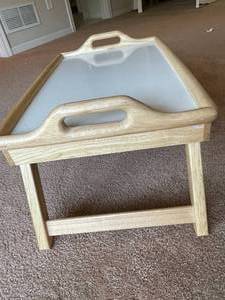 lot 287 image: Wooden Folding Breakfast In Bed Tray