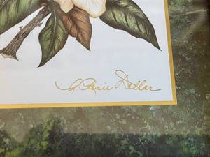 lot 306 image: 8 Floral Framed Art Pieces By A. Raine Dallar