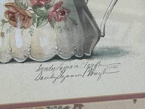 lot 316 image: Floral Art By Sandy Lyman Clough