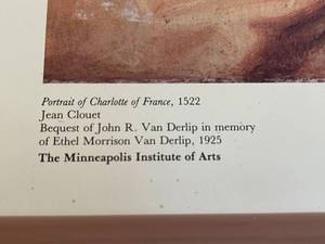 lot 318 image: Portrait Of Charlotte Of France By Jean Clovet