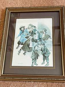 lot 321 image: 2 Ronald Embleton Children At Play Framed Art Pieces
