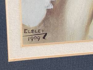 lot 326 image: Elsey 1909 Framed Art