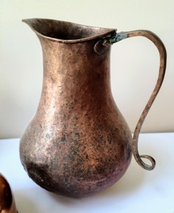 lot 77 image: Copper Teapots and Pitcher