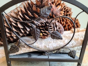 lot 236 image: Decorative Metal Log Holder