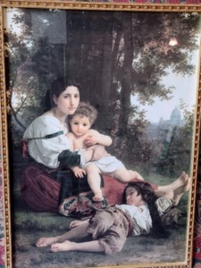 lot 239 image: Ornately Framed Bovgvereav Print