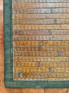lot 391 image: Wooden Mat with Fabric Edging