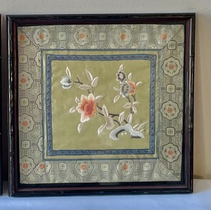 lot 406 image: 2 Framed Tapestries