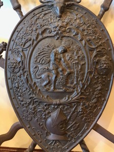 lot 121 image: Metal Coat of Arms