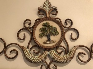 lot 130 image: Ornate Rack with Hooks