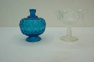 Stemmed dish and candy dish