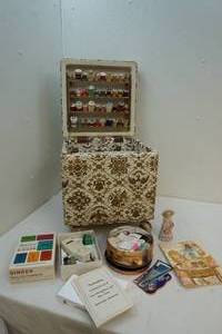 Sewing box and supplies