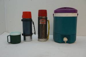 Thermos and drink holder