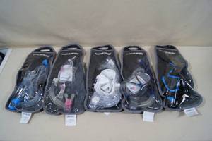 lot 44 image: 5 Cressi Snorkel Sets