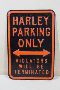 lot 66 image: Harley Parking Only Sign