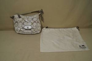 lot 69 image: Coach Kristin Hobo Bag with Sequins - 19340