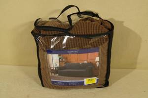 lot 79 image: NEW Subrtex Houseware Brown Sofa Slipcover