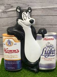 Antique Hamm�s Beer Vaccuform 12� Tall