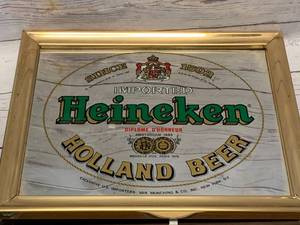 Vintage Heineken Banner 14� X 17�
