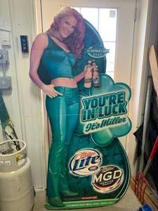 Vintage 2004 Free Standing Miller Lite Cut Out