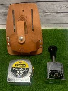 Justrite Nm-2h Numbering Machine, Tape Measure, Case