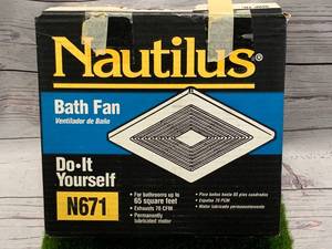 N671 Bath Fan 70 Cfm (sold $36 online)