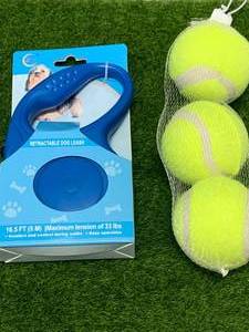 New Dog Leash & Balls
