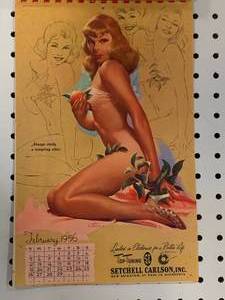 1956 Artist Sketch Pad Calendar