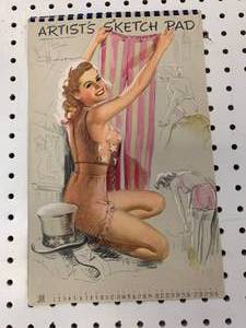 Vintage Artist Sketch Pad Calendar