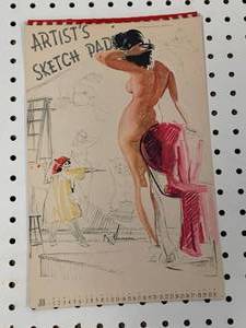 Vintage Artist Sketch Pad Calendar