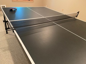 lot 34 image: Black Top Folding Ping Pong Table