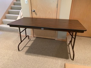 lot 25 image: Fort Smith Banquet Folding Table by Samsonite